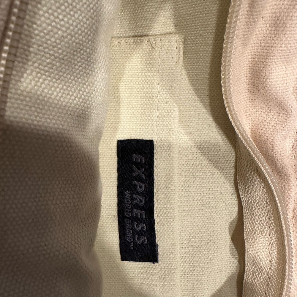 Stylish Tan Woven Tote Bag - Picture 4 of 7